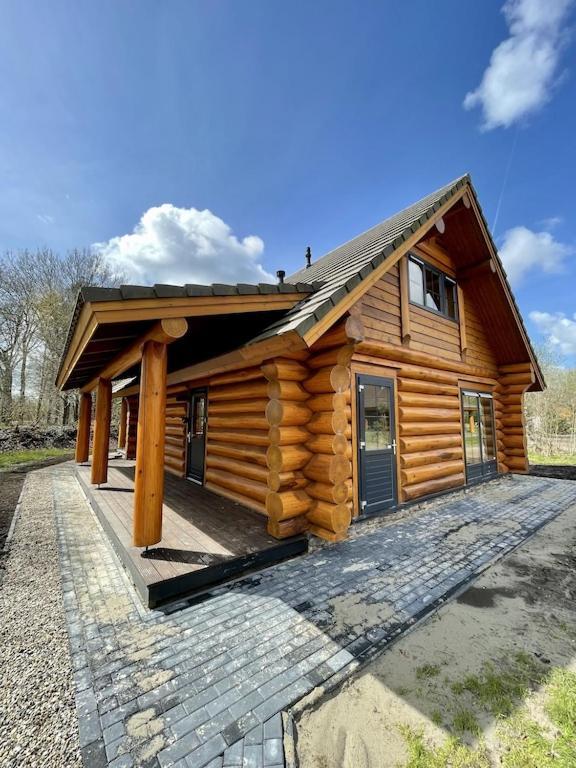 Unieke Houten Villa Met Sauna In Twente - 5P Den Ham Extérieur photo
