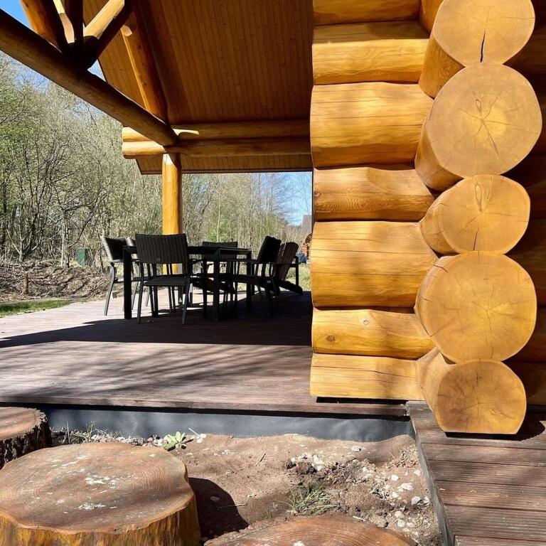 Unieke Houten Villa Met Sauna In Twente - 5P Den Ham Extérieur photo