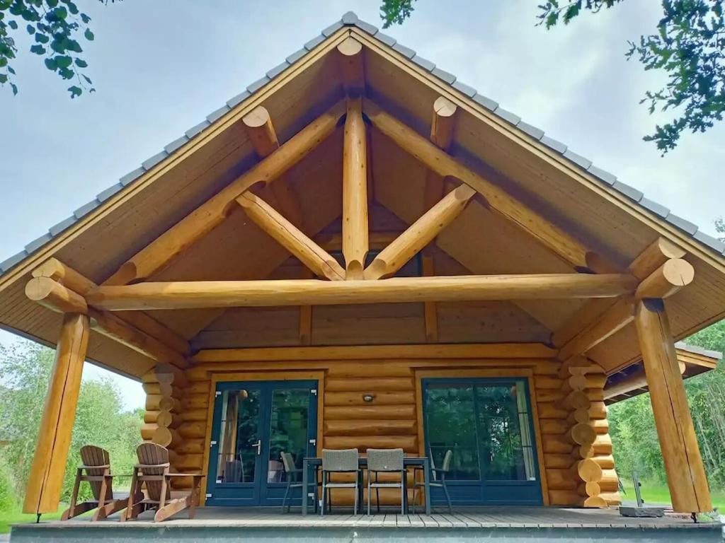 Unieke Houten Villa Met Sauna In Twente - 5P Den Ham Extérieur photo