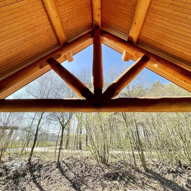 Unieke Houten Villa Met Sauna In Twente - 5P Den Ham Extérieur photo