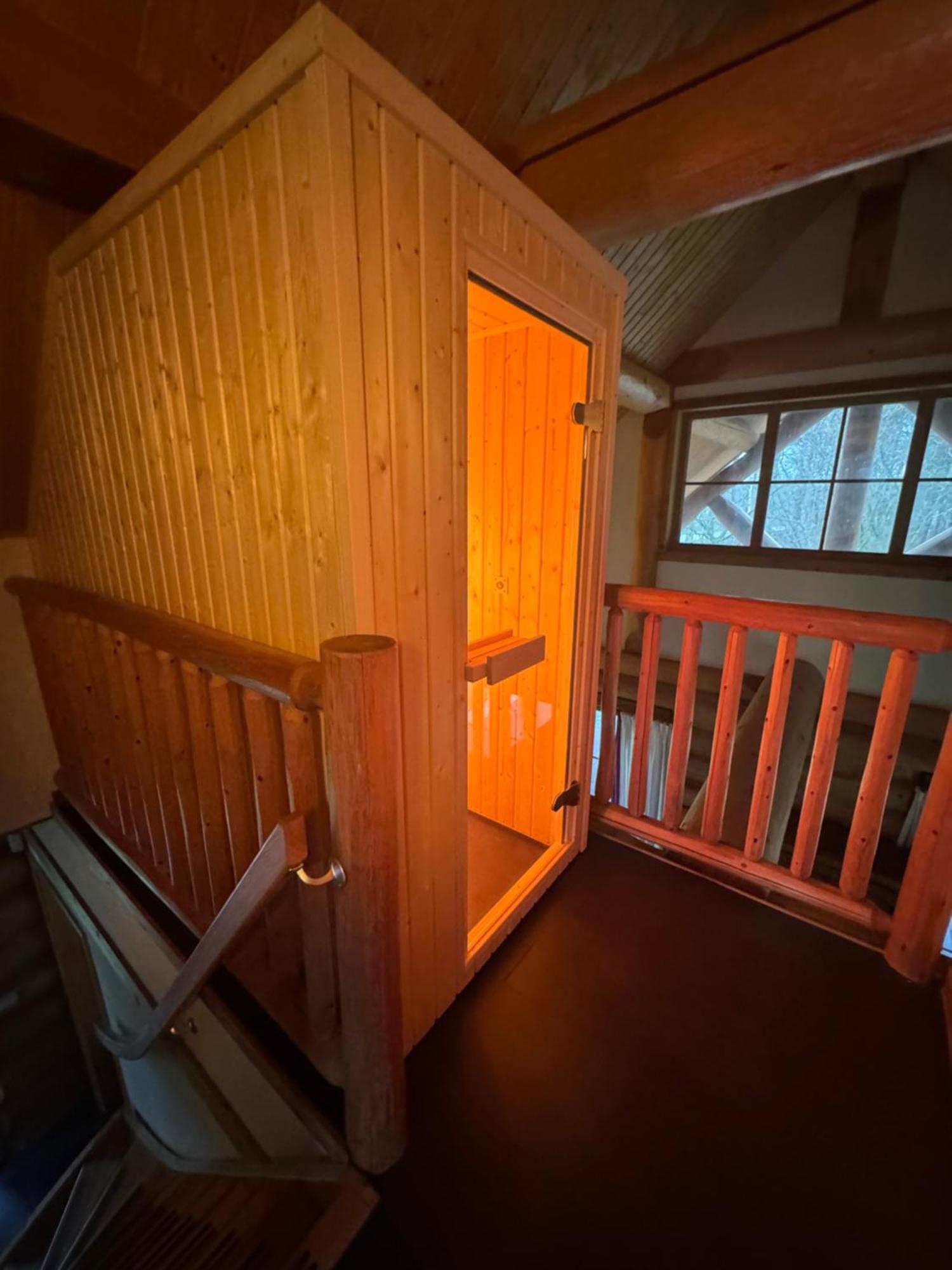 Unieke Houten Villa Met Sauna In Twente - 5P Den Ham Extérieur photo